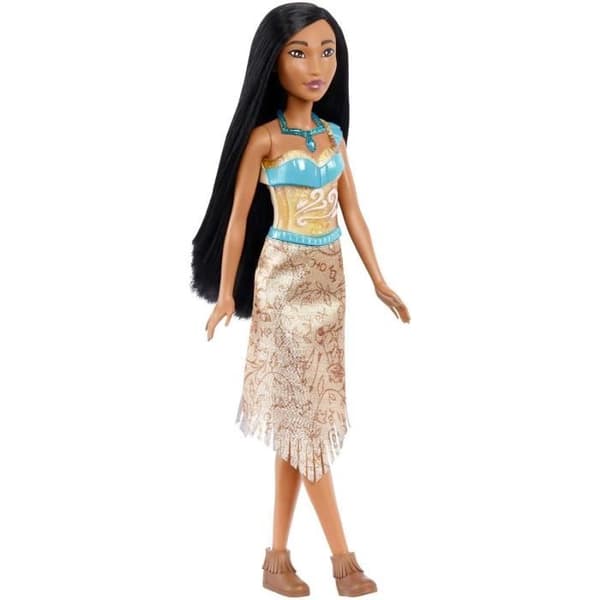 Pocahontas Doll 29 cm, Mattel Disney Princess Doll Dressing och tillbehör HLW07