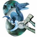 Miniatyrbild 1 av 5: Drake Baby Born Legendary egg - Marin Dragon Blå