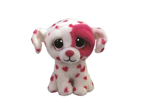 Beanie Boos mascot BEAU white dog with hearts 36539
