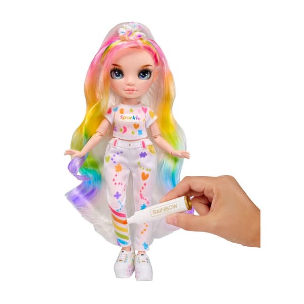 Rainbow High Dukke Color & Create Blue Eyes Rosa
