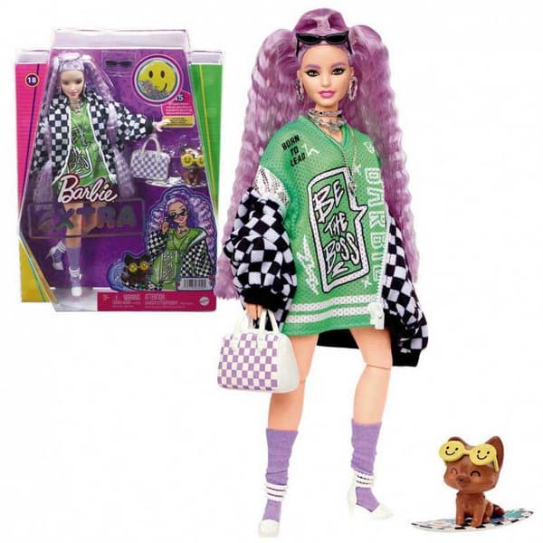 Barbie Kilpatakkinukke Extra Monivärinen