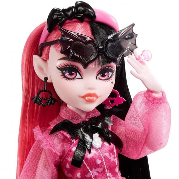 Monster High Nukke Draculaura Pinkki