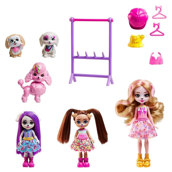 Enchantimals Hundfamilj Super Docka Pack Rosa