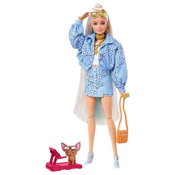Barbie Bandana-tulostussetti Nukke Extra Monivärinen