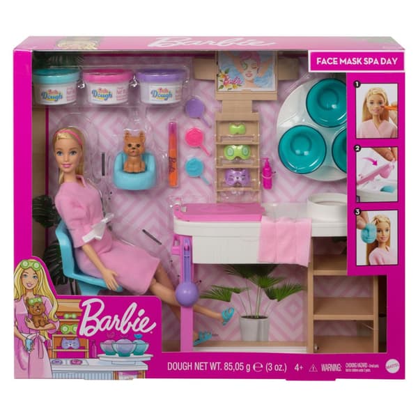 Barbie Lekset Med Tillbehörsdocka Spa Flerfärgad