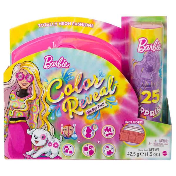 Barbie Färguppsättning Av Gåva Neon Tie-dye Flor Doll Reveal Flerfärgad