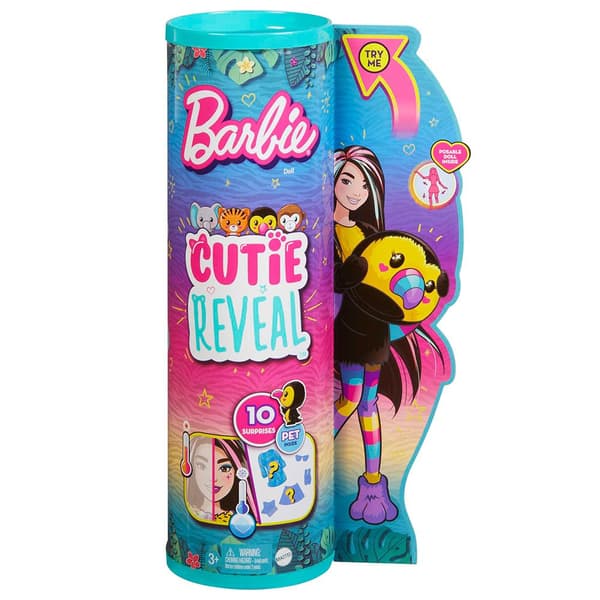 Barbie Amigos De La Jungle Series (assorterade Modeller) Docka Cutie Reveal Flerfärgad