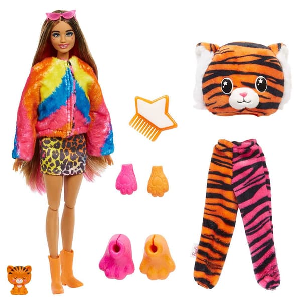 Barbie Amigos De La Jungle Series (assorterade Modeller) Docka Cutie Reveal Flerfärgad