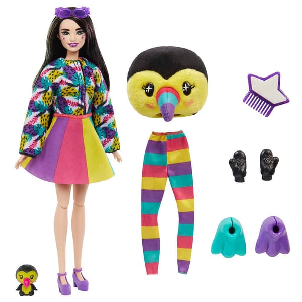 Barbie Amigos De La Jungle Series (assorterade Modeller) Docka Cutie Reveal Flerfärgad