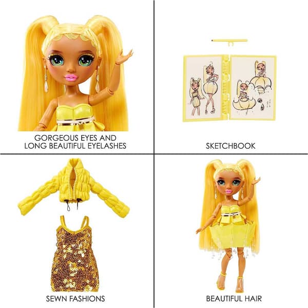 Mga Rainbow High Fantastic Fashion Doll Sunny Keltainen