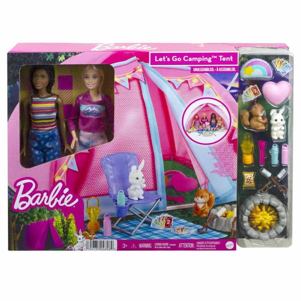 Barbie Thing Of Two Malibu And Med Campingteltdukke Brooklyn Rosa