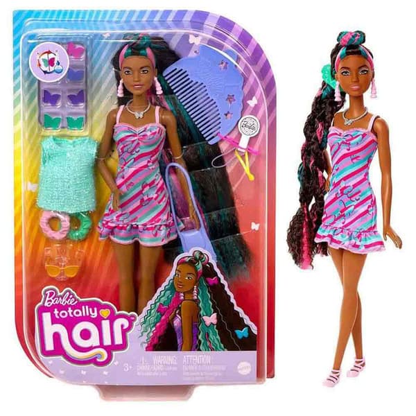 Barbie Birthew Dukke Totally Hair Flerfarvet