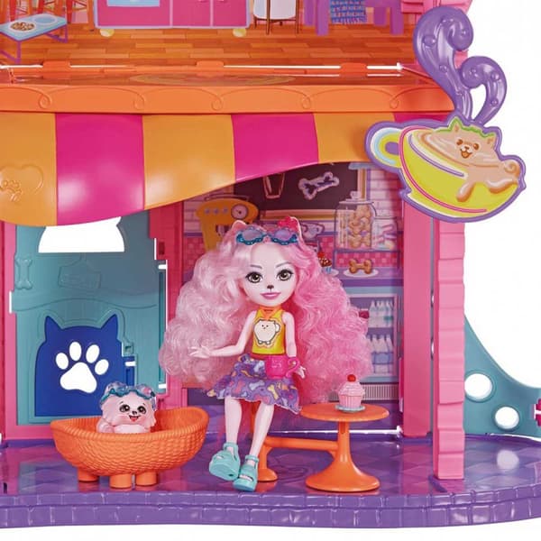 Enchantimals Palmer Pomeranian Lejlighedsdukke City Tails Flerfarvet