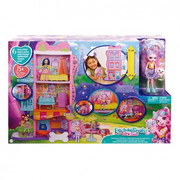 Enchantimals Palmer Pomeranian Lejlighedsdukke City Tails Flerfarvet