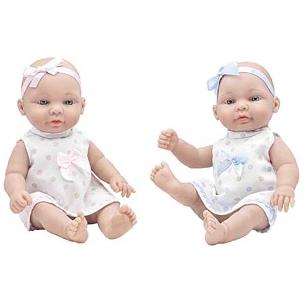 Rosa Toys Rosa Och Blå Tvillingklänningar Docka 28 Cm Durchsichtig