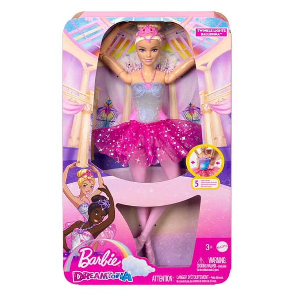 Barbie Ballerina Tutu Pink Dukke Dreamtopia Rosa
