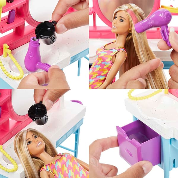 Barbie Ställ Docka Totally Hair Set Durchsichtig