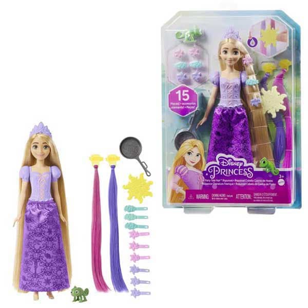 Disney Princess Magiske Frisurer Dukke Rapunzel Lilla