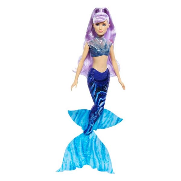 Disney Princess Sisters Mermaids-nukke Scallop Pack 3 Sininen