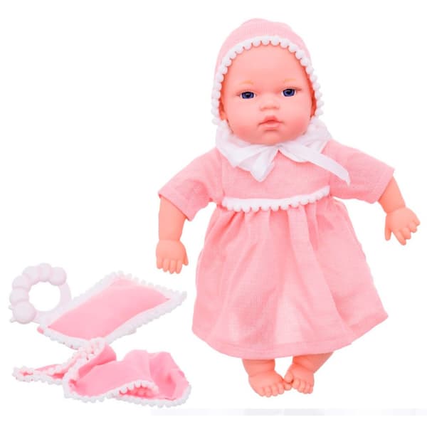 Generico Far Dukke Bonnie 12 Lyde Og Tilbehør 31 Cm Rosa