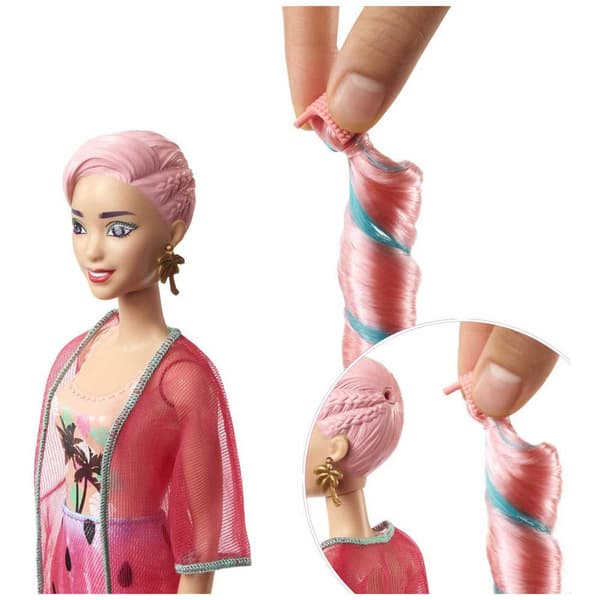 Barbie Med Skum Vattenmelon överraskning Med Klänning Och Leksak Sommar Modeaccessoarer Color Reveal Flerfärgad