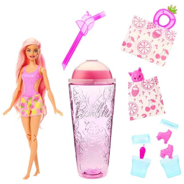 Barbie Docka Pop! Reveal Serie Frutas Fresa Rosa
