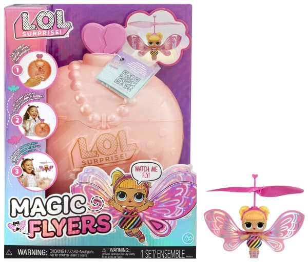Mga Doll L.O.L. Yllätys Maaginen lentävä nukke Vaaleanpunaiset siivet