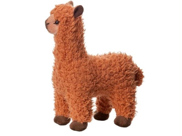 Alpaca mascot brown 30cm