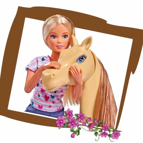 Steffi Love Med Hest Rosa