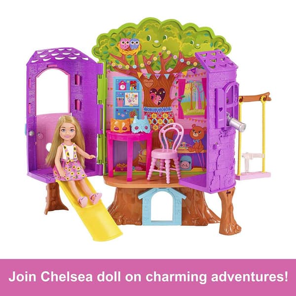 Barbie Dukke Chelsea Treehse Ndv Rosa
