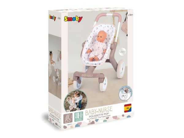 Smoby Stroller for Baby Nurse Dolls My First Stroller