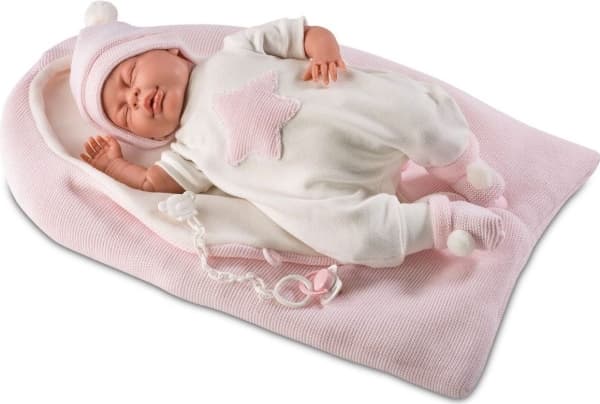 Llorens Mimi gråtande docka i rosa sovsäck, 40 cm (GXP-607874)
