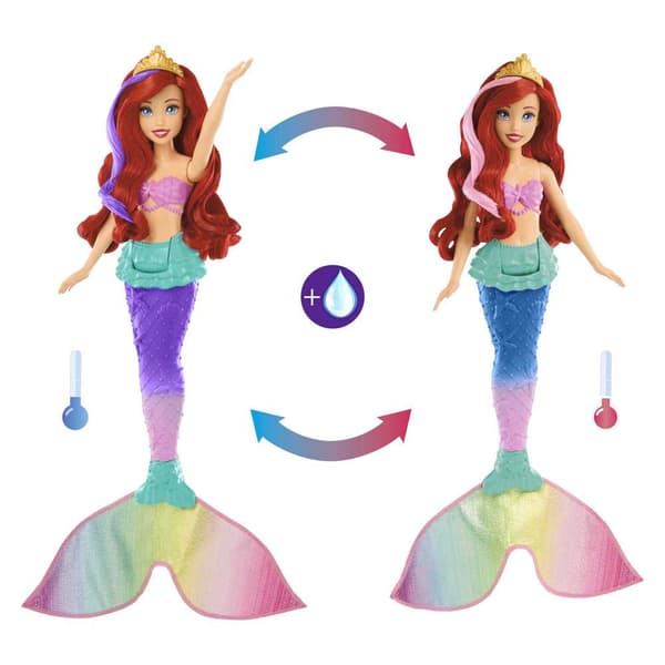 Disney Princess Ariel ændrer Sig Og Ingenting Dukke Color Rosa