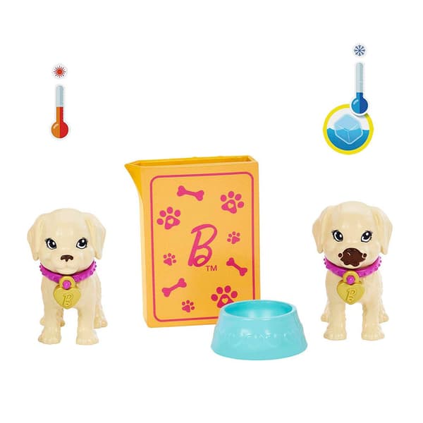 Barbie Adoptera Dockor Lila Klänning Docka Guld