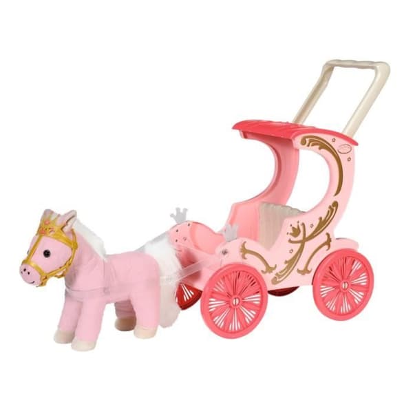 Dockvagn - ZAPF CREATION - Little Sweet Carriage &amp; Pony - Ljud - Flerfärgad