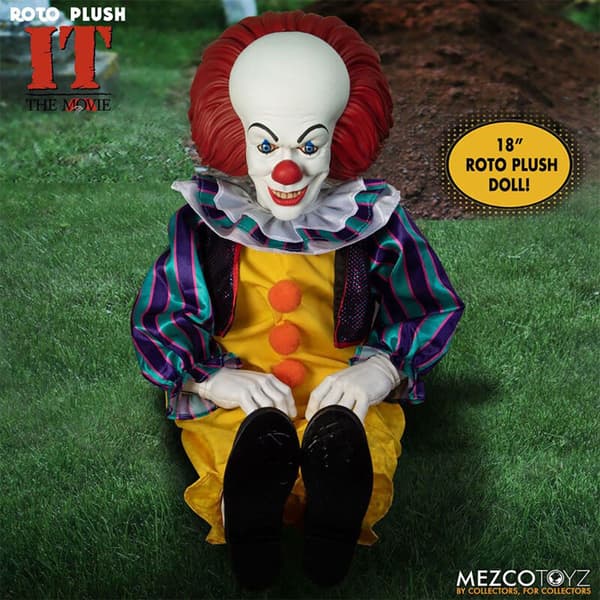 Mezco Toys It Dukke Mds Pennywise 46 Cm Gul