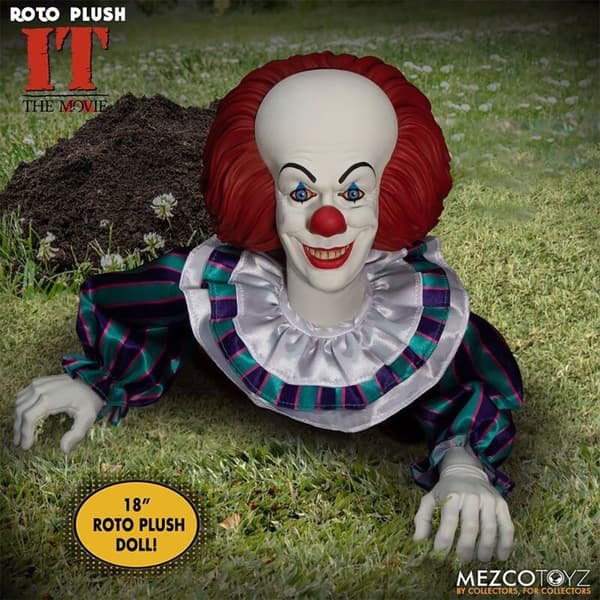 Mezco Toys It Dukke Mds Pennywise 46 Cm Gul