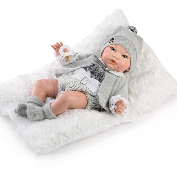 MuÑecas Guca Hårløs Babydukke Manu Hvid
