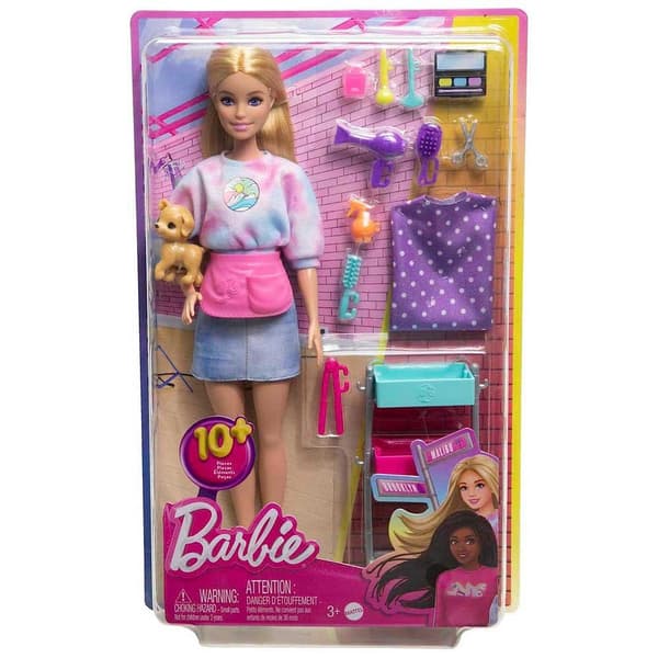Barbie Docka Malbu Stylst Ndv Rosa