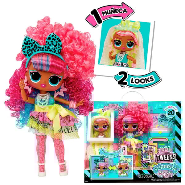 Lol Surprise Punokset-2-crimps Cora Nukke Pinkki