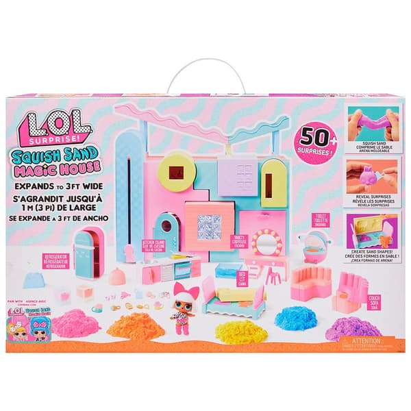 Lol Surprise Magiskt Hus Med Dockan Squish Sand Rosa