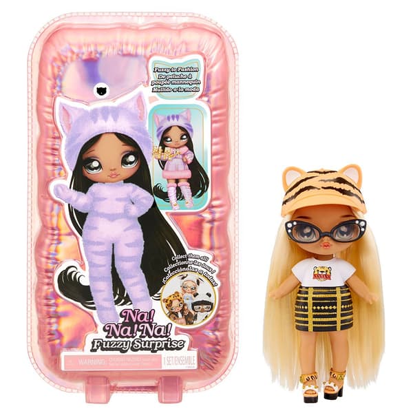 Na Na Na Surprise Tiger Linda Doll Fuzzy Rosa