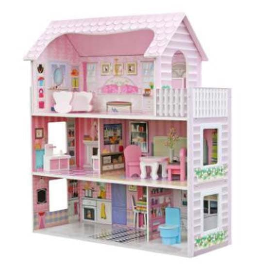 Outdoor Toys Trä Dockhus Alba Leds 62x27x70 Cm Flerfärgad 62 x 27 x 70 cm