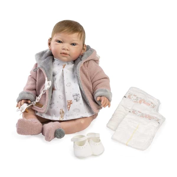 MuÑecas Guca Med Naturligt Hår Babydocka Marina Beige