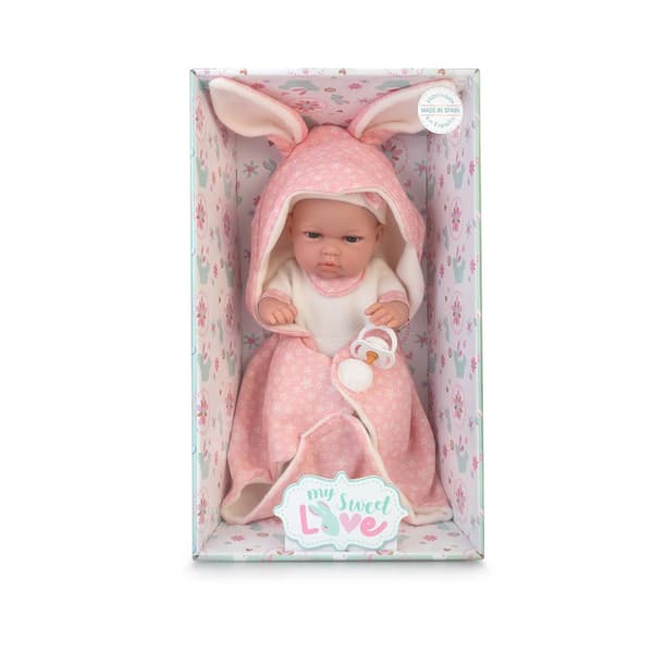 Famosa Vauva Peittonuken Kanssa 33 Cm Pinkki