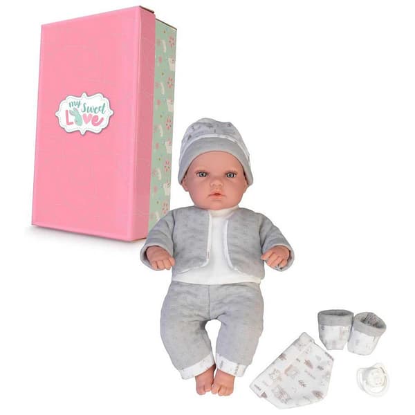 Famosa Docka Elegance Crying Baby 33 Cm Rosa