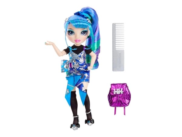 Rainbow High Junior High Special Edition Doll- Holly De''Vious (Blue), Modedocka, Flicka, 4 År, Flicka, 230 mm, Multifärg