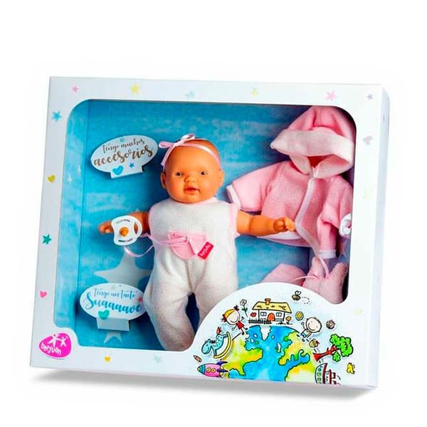 Berjuan Tousseau Pyjamamekanismi Cry+chupete Lloron 28 12110-21 Pinkki