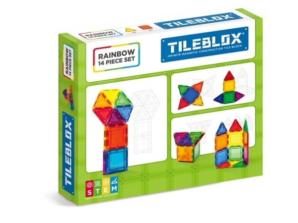 Tileblox Rainbow 14 pcs set