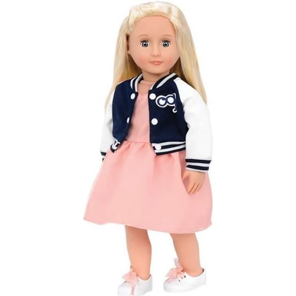 Retro Terry Doll 608 - VÅR GENERATION - Ögon som öppnas och stänger - Mjuk kropp - Tillbehör ingår